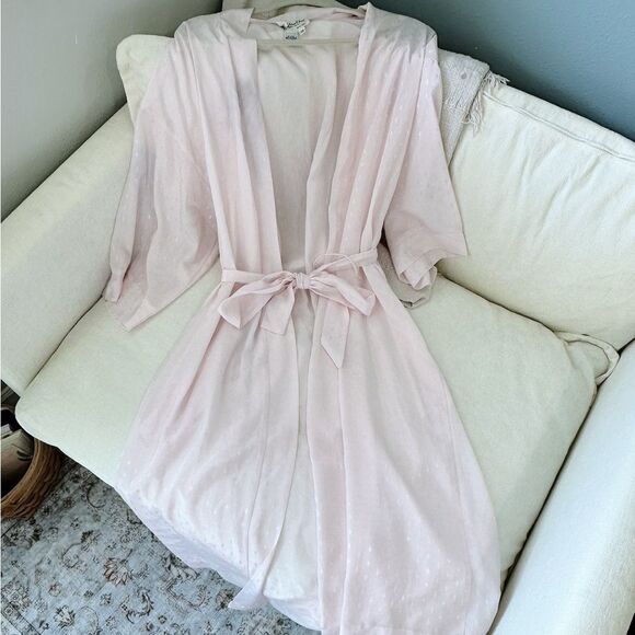 Vintage Christian Dior Sheer Pink Robe - Picture 1 of 6